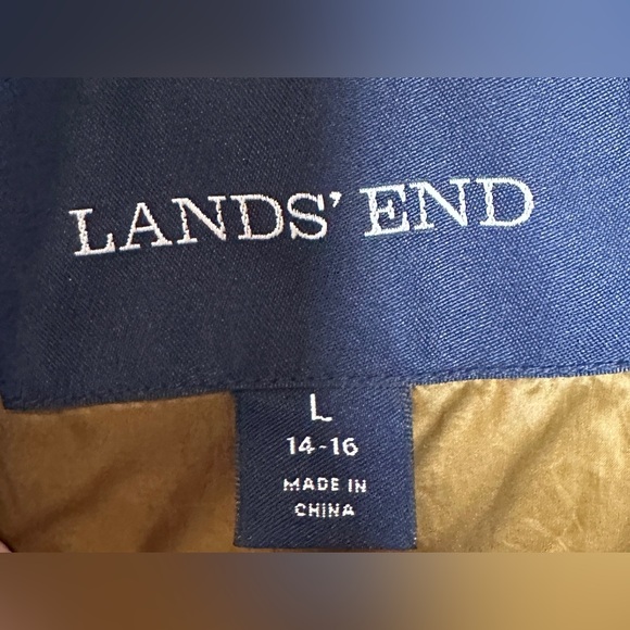 Land’s End | Women’s Copper Tone Quilted Zipper Jacket w/Primaloft, Size L - Picture 2 of 16